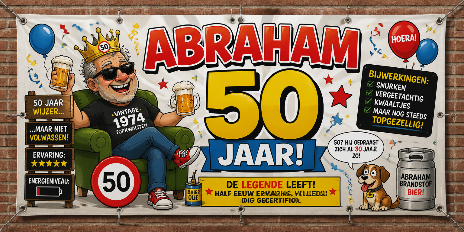 50 jaar spandoek