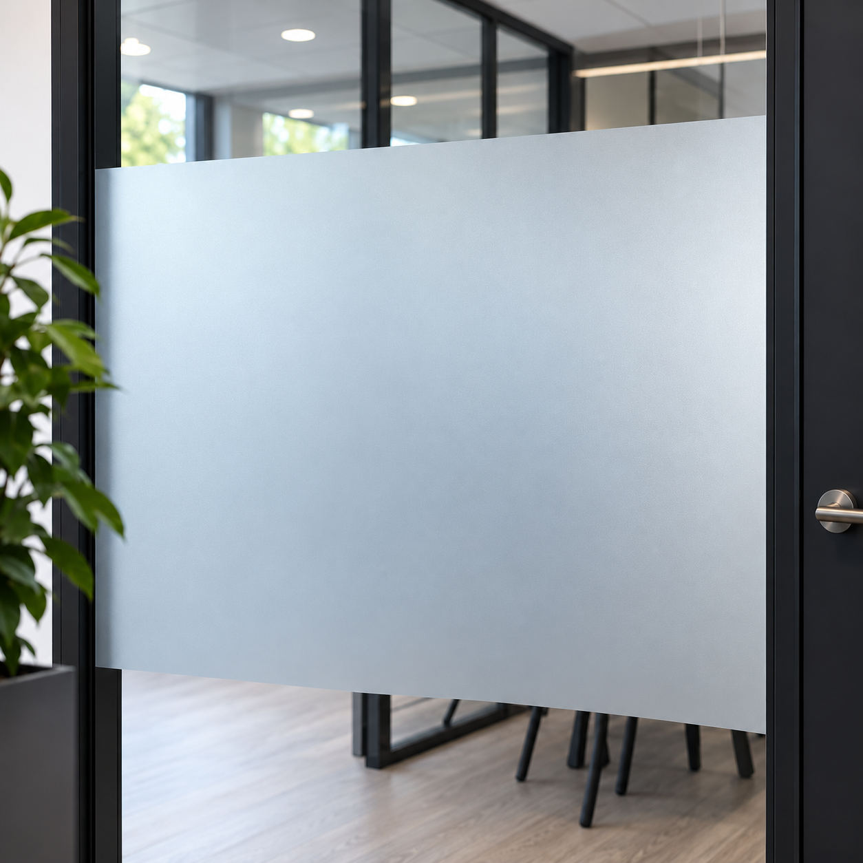 Etched Glass zandstraal folie op maat gesneden